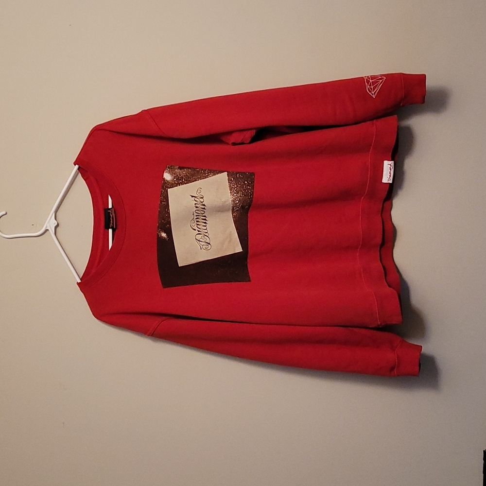 Diamond crew necklace sweater